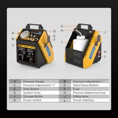 AUTOOL Brake Fluid Bleeder Brake System Bleeding Tools Oil Exchange Machine