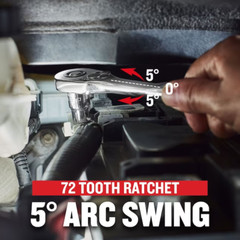 Craftsman 3 Piece LOW PROFILE Ratchet Socket Wrench Set 1/2″ 3/8″ & 1/4″ Drive