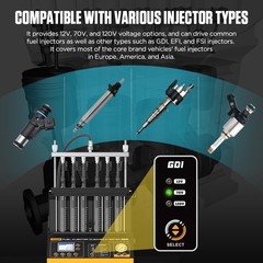 AUTOOL CT500 Car GDI FSI EFI Ultrasonic Fuel Injector Cleaner Tester Machine US