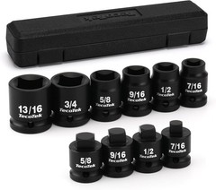 1/2″ Drive Pipe Plug Socket Set, Square Drive Socket, 10-Piece, SAE, 4 Point…