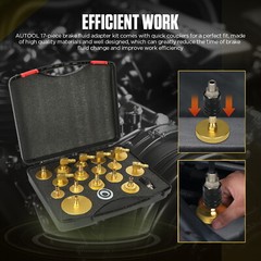 Brake Bleeder Kit Brake Fluid Bleeder Machine Bleeding Oil Exchanger 19 Adapter